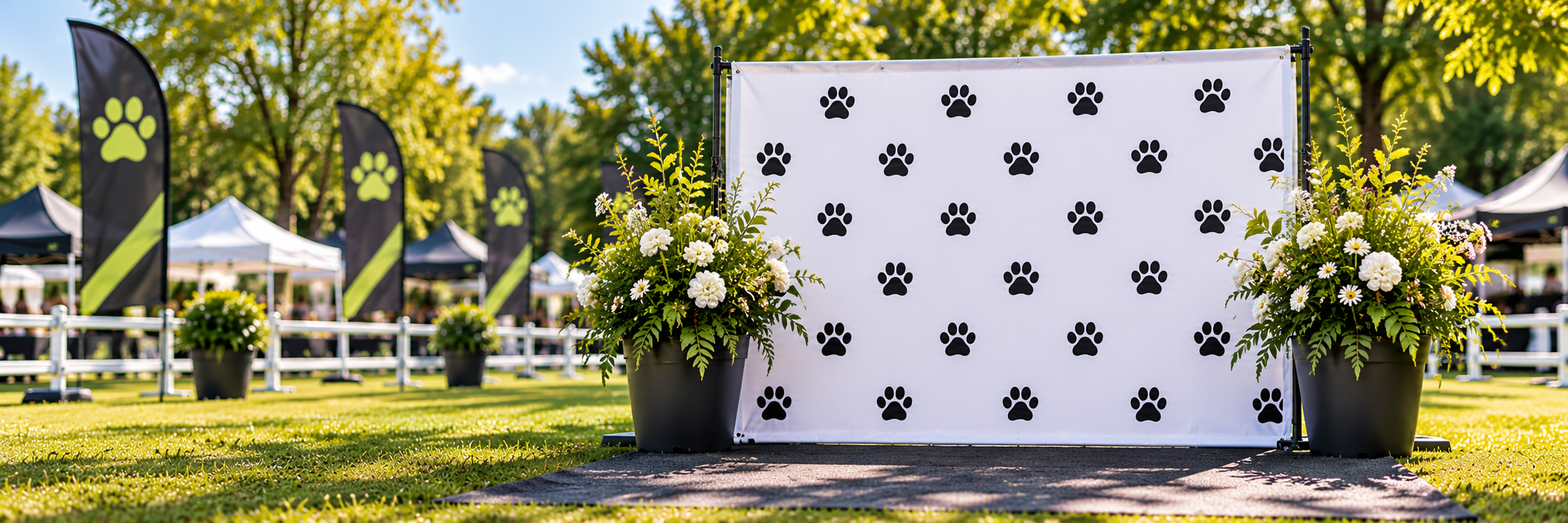 Fotowand beim Dogshowproject - Sponsoring