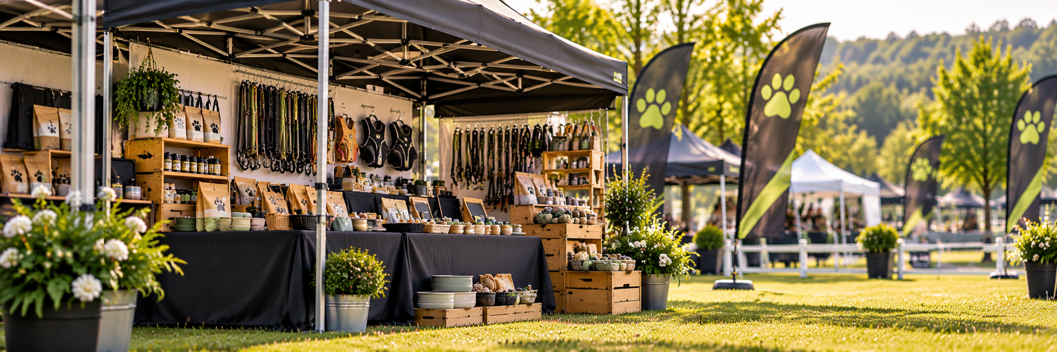 Verkaufsstand beim Dogshowproject - Sponsoring